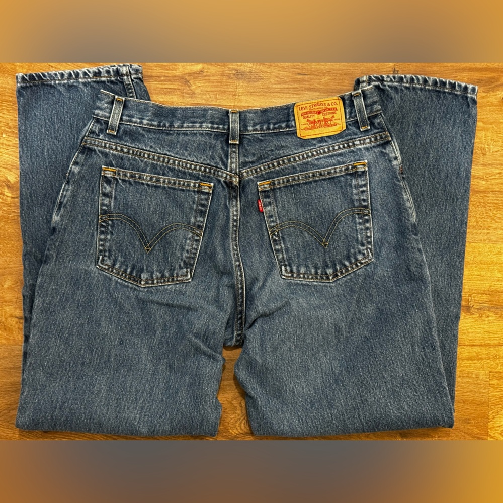 Levi's 550 Relaxed Tapered Leg (almost vintage 2008) Sz 14M Jeans, Great cond!